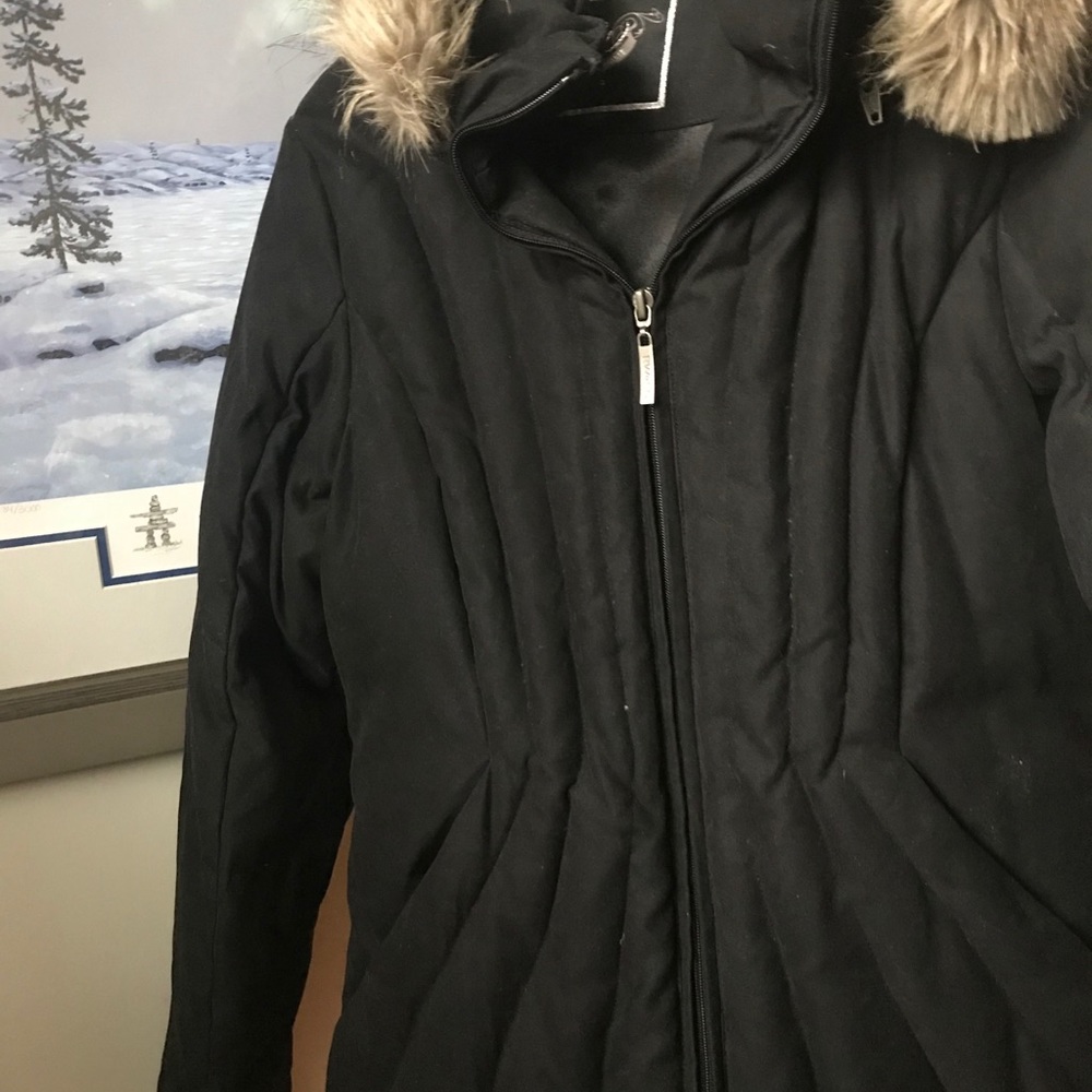 Thick down filled zip front jacket RW&CO